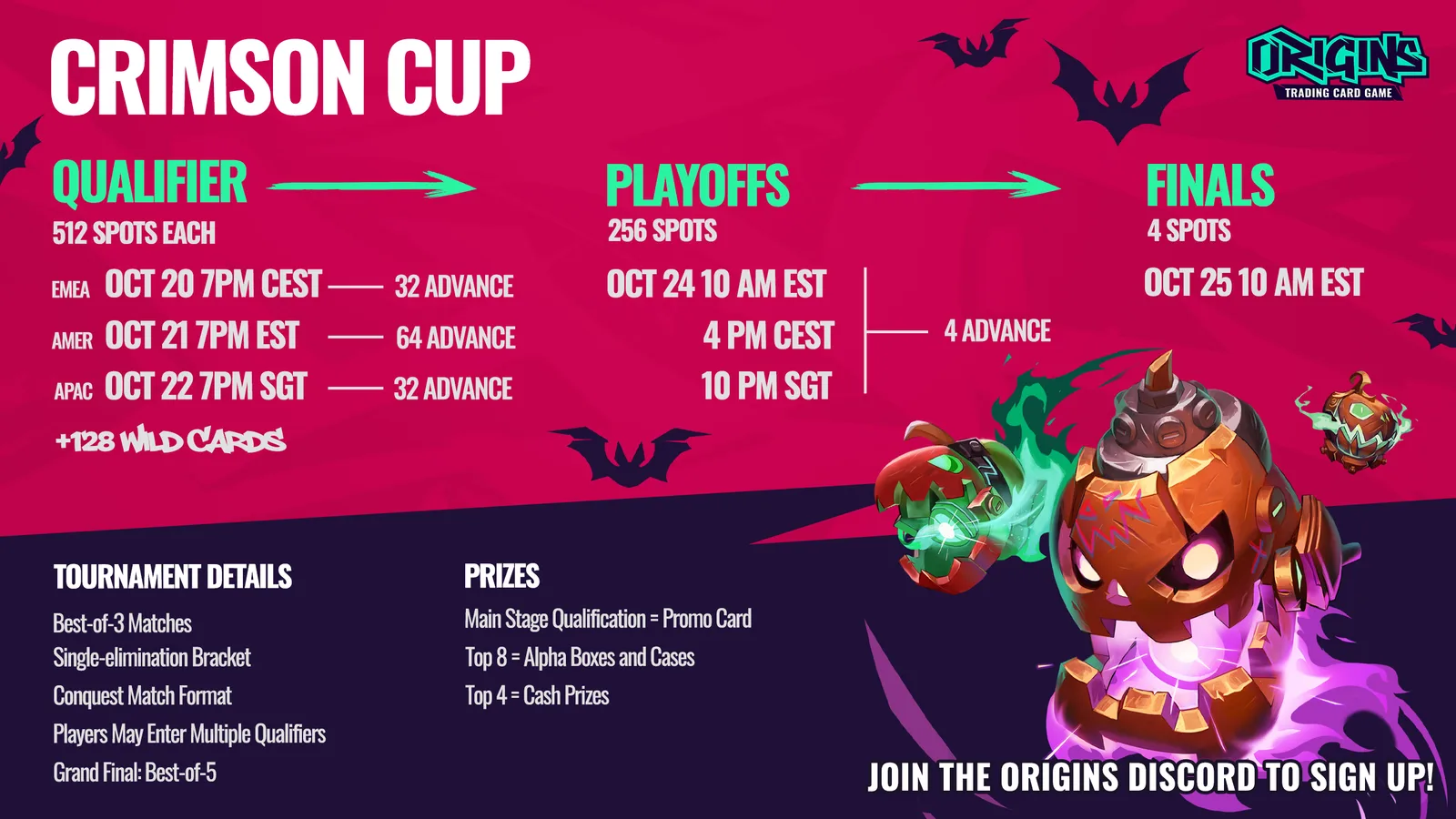 Crimson Cup schedule
